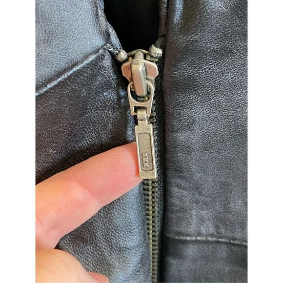 Croft & Barrow Black Lambskin Leather Full Zip Jacket Women’s Medium - Picture 6 of 12